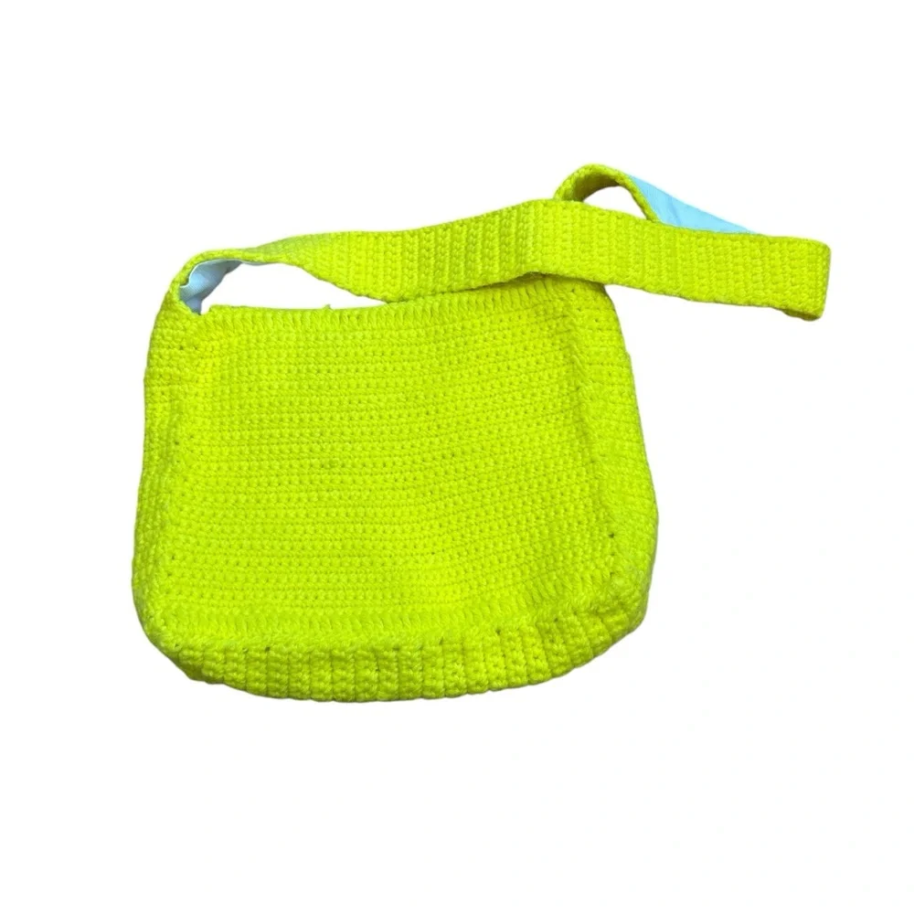 🌼 Vintage Handknit Crochet Flower Bag 🌼 - Picture 5 of 5